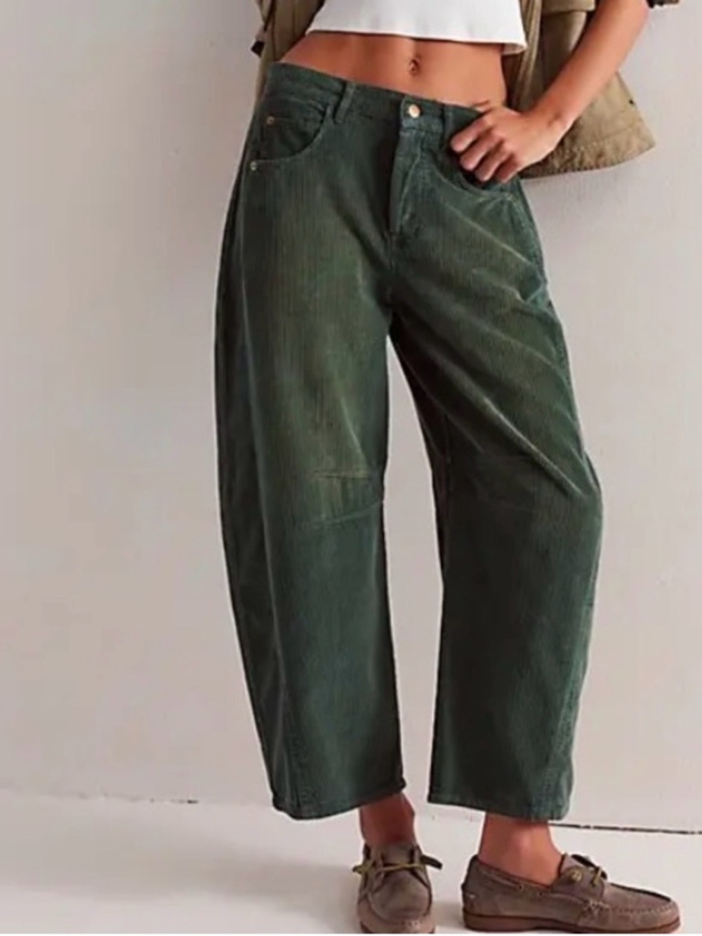 Free People We The Free Good Luck
Barrel Corduroy Jeans Size 30